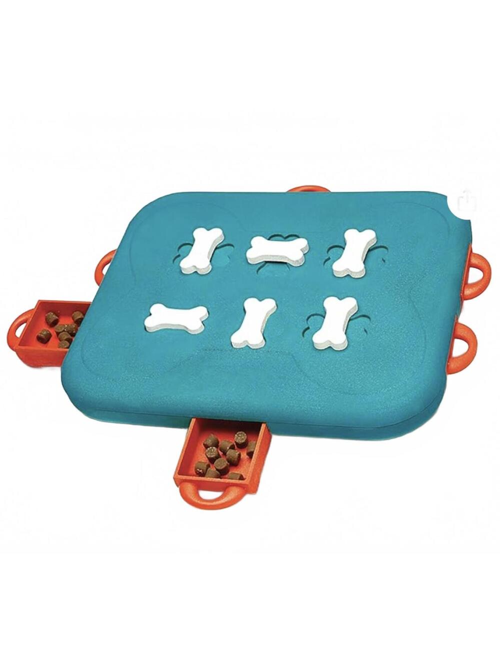 Outward Hound Dog Casino Treat Puzzle Enrichment Toy Level 3 Advanced Turquoise